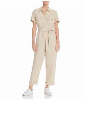 NWT Rails Cream Tie-Waist Maxi Shirt Dress
